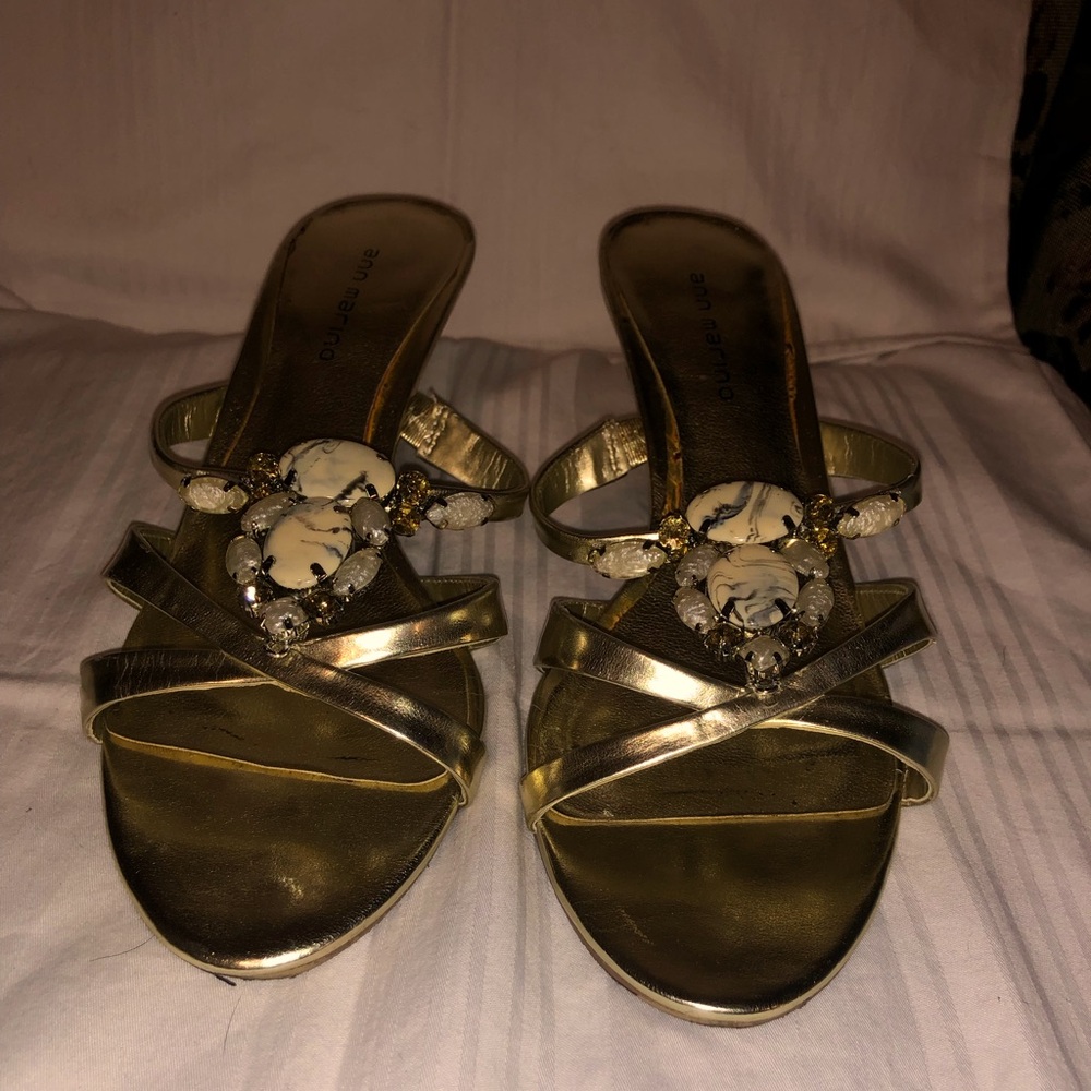 Gold Ann Marino sandal 8 1/2